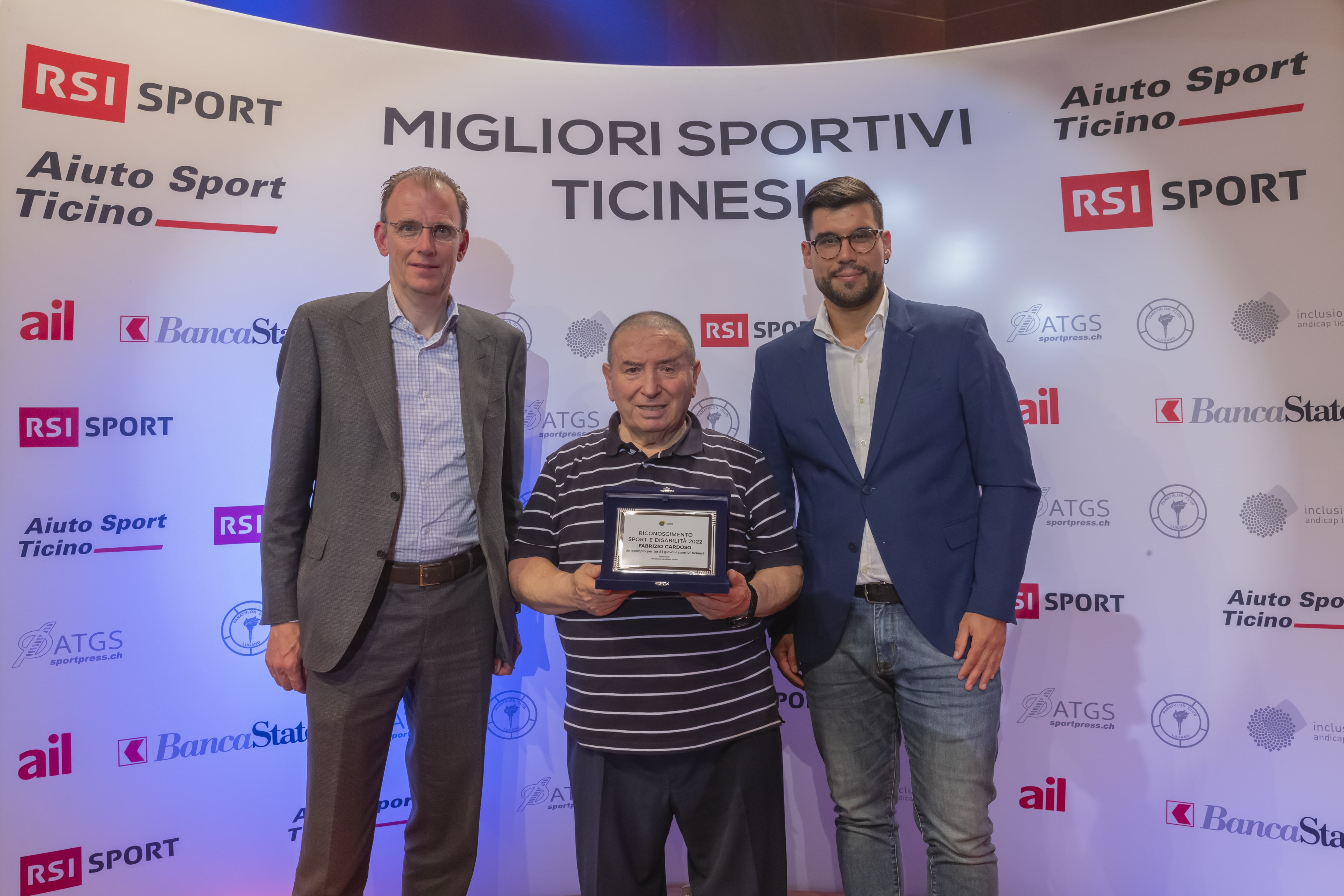 Il riconoscimento Sport e andicap (foto: ©RSI/M.AROLDI All rights reserved)
