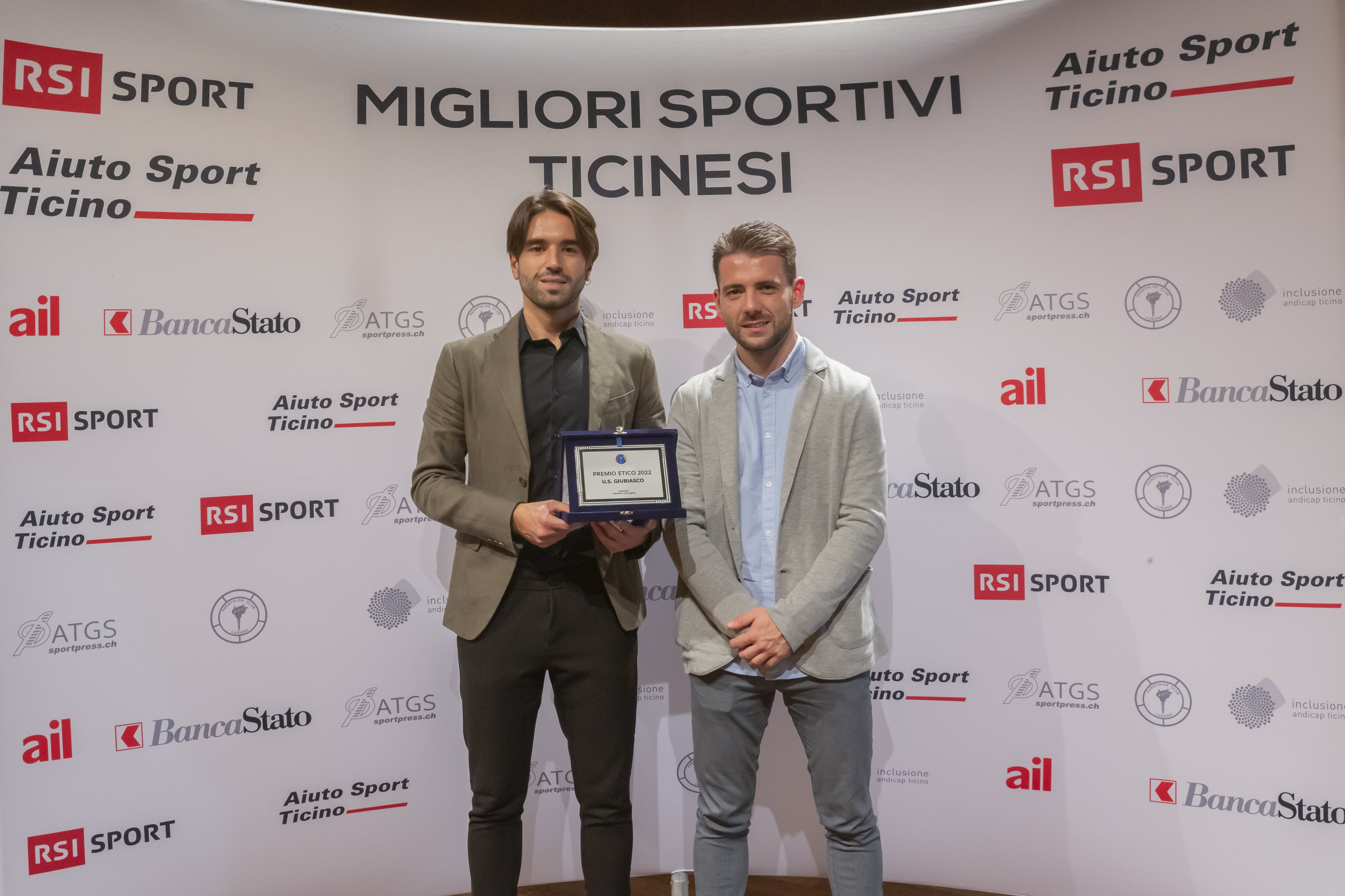 I vincitori del Premio etico: US Giubiasco (foto: ©RSI/M.AROLDI All rights reserved)